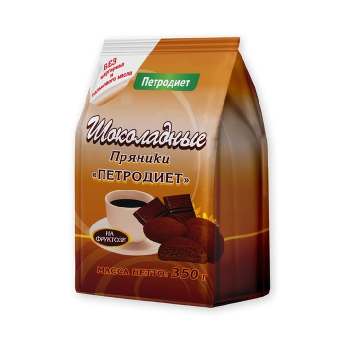 Пряники шоколадные на фруктозе 350 г