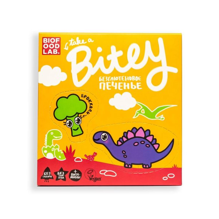 ПЕЧЕНЬЕ BITEY БРОККОЛИ БЕЗГЛЮТЕНОВОЕ 125ГР