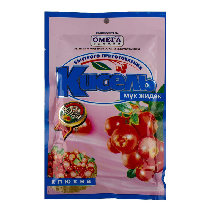 Кисель Омега клюква 90 г