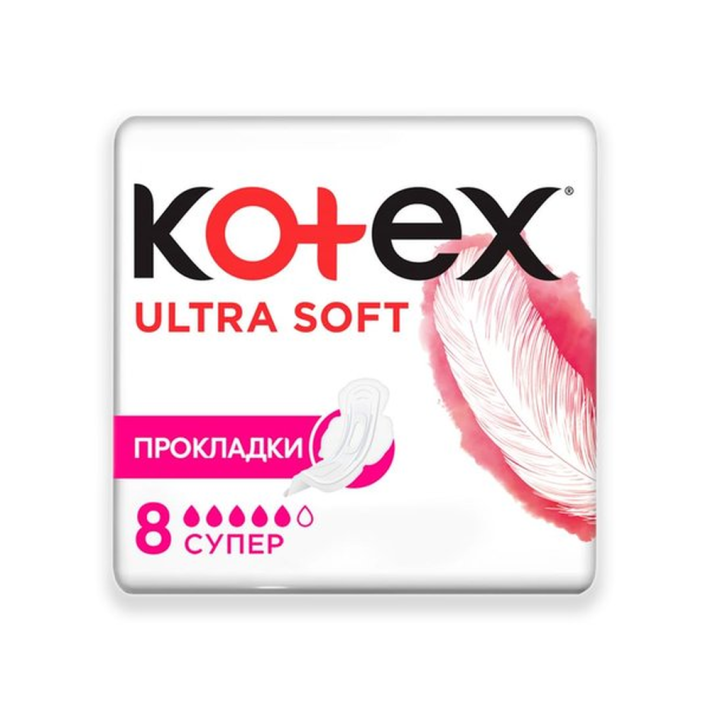 Прокладки Kotex ultra soft super pads 8 шт