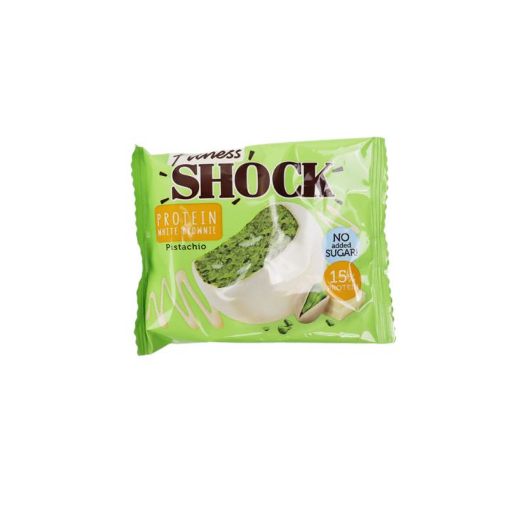 ПЕЧЕНЬЕ БАРУНИ FITNESSHOCK БЕЛЫЙ ШОК И ФИСТАШКА 50ГР