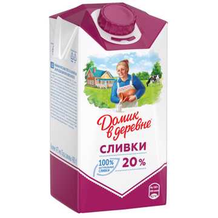 Сливки Домик в деревне 20% 470 мл