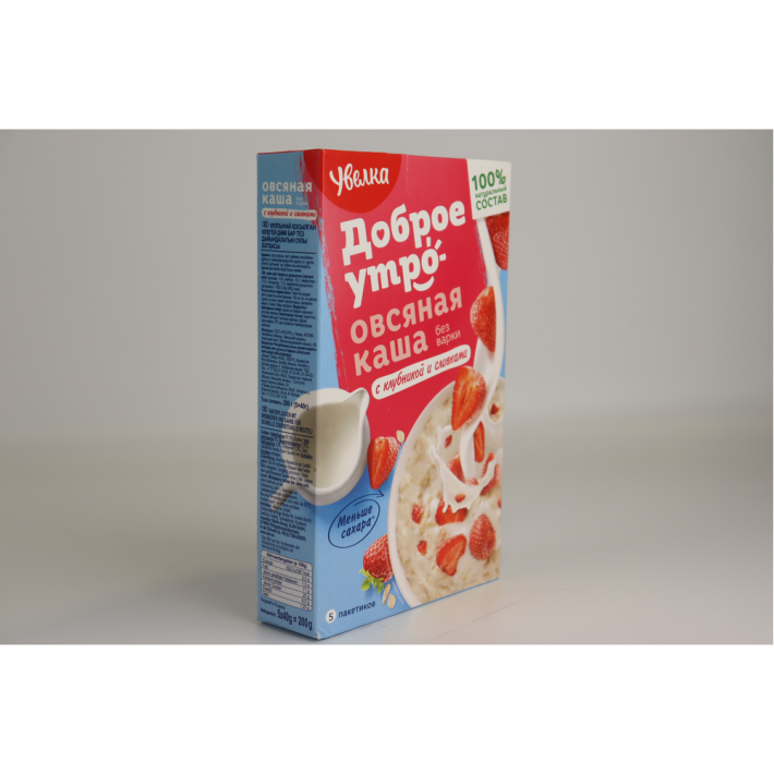Каша Увелка овсянная с клубника со вкус сливок 200 г