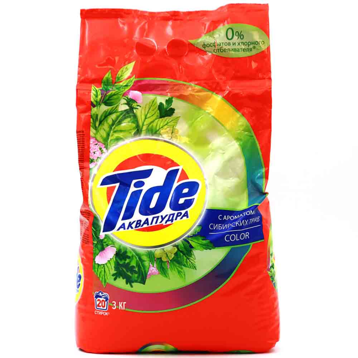 Порошок Tide avtо color ароматом сибирских трав 3 кг
