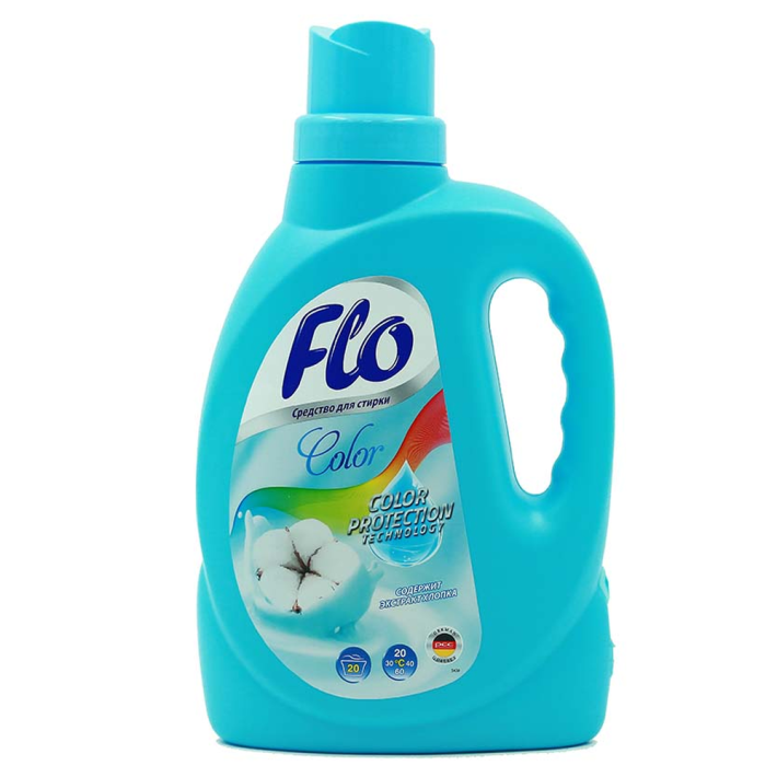 Средство Flo жидкий для стирки цветной ткани color 1 л