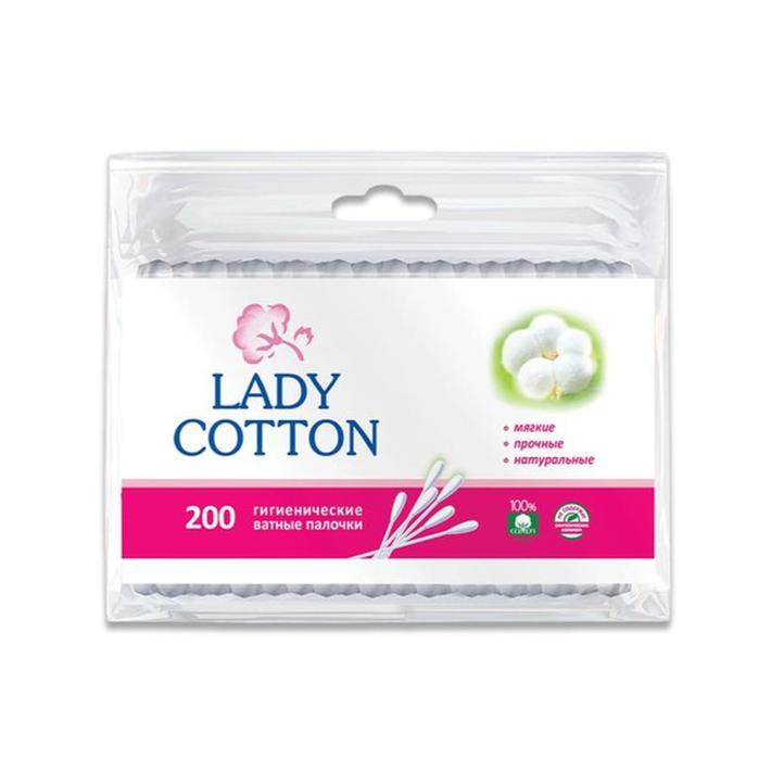 Ватные палочки Lady cotton 200 шт