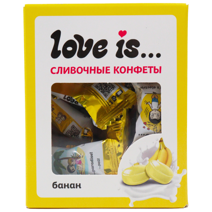 КОНФЕТЫ LOVE IS ЖЕВАТЕЛЬНЫЕ БАНАН 105ГР