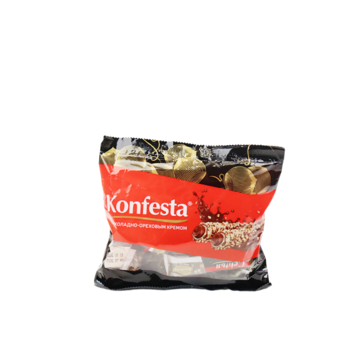 КОНФЕТЫ KONFESTA ГЛАЗИРОВАННЫЕ С ШОК ОРЕХОВОЙ НАЧИНК 1800ГР