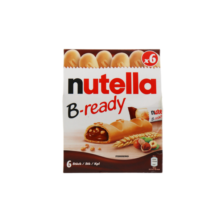 ВАФЕЛЬНЫЙ БАТОНЧИК NUTELLA B-READY 132ГР