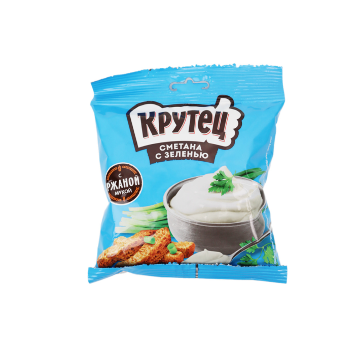 СУХАРИ КРУТЕЦ СМЕТАНА С ЗЕЛЕНЬЮ 80ГР