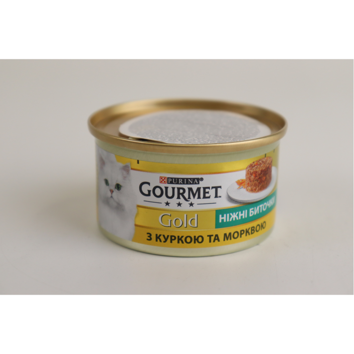 Влажный корм для кошек Gourmet Gold c Курицей и Морковью 85 г