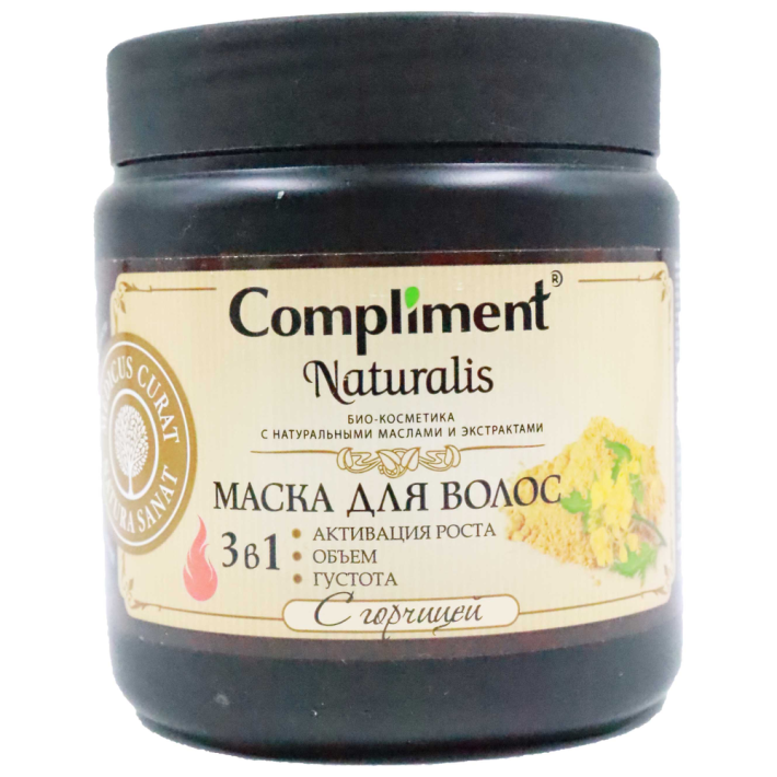 МАСКА ДЛЯ ВОЛОС COMPLIMENT NATURALIS С ГОРЧИЦЕЙ ОБЪЕМ 500МЛ