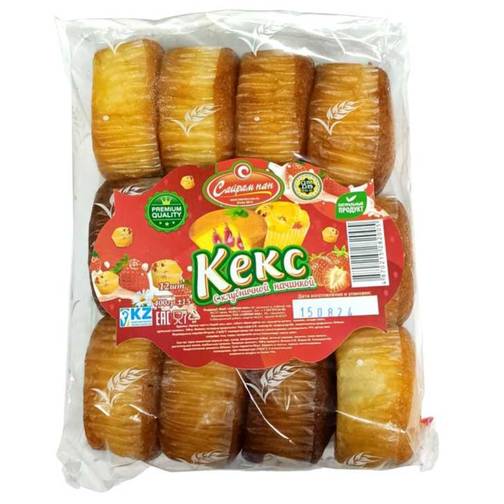 КЕКС КЛУБНИЧНЫЙ САЙРАМ НАН 400ГР