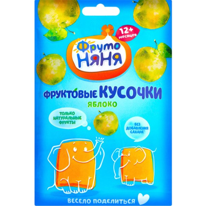 Десерт фруктовые кусочки Фруто няня яблоко 56 г
