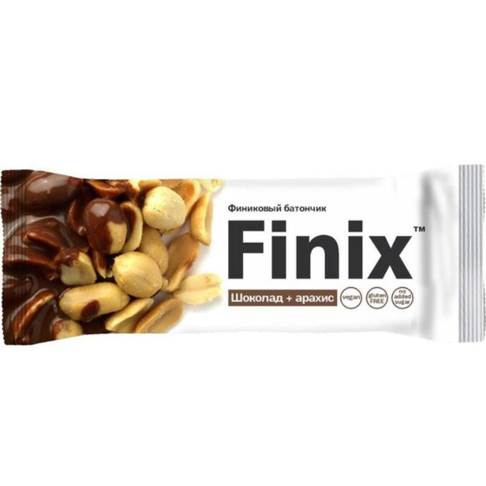 БАТОНЧИК FINIX ФИНИКОВЫЙ С АРАХИСОМ И ШОКОЛАДОМ 30ГР