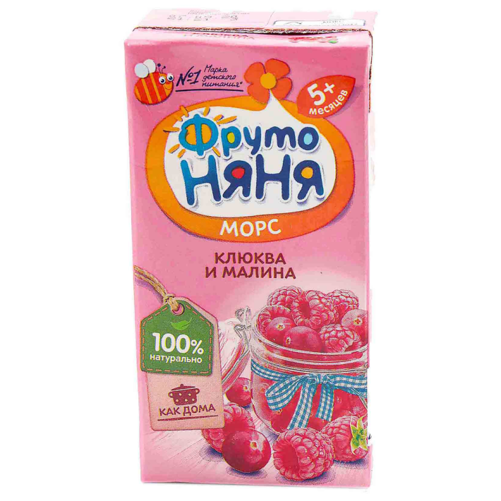 Морс Фруто няня клюква малина 200 мл