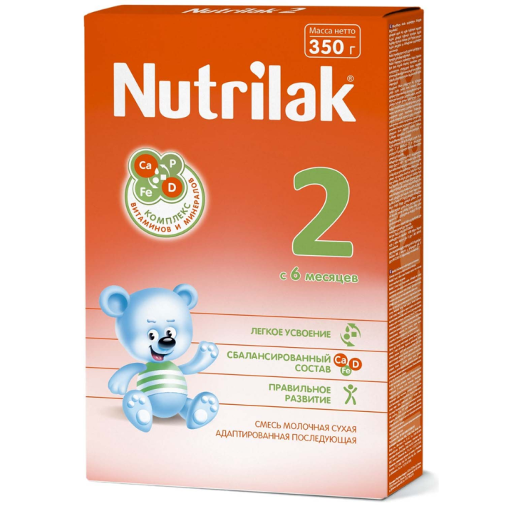 Смесь Nutrilak 2 молочная 6-12 месяцев 350 г