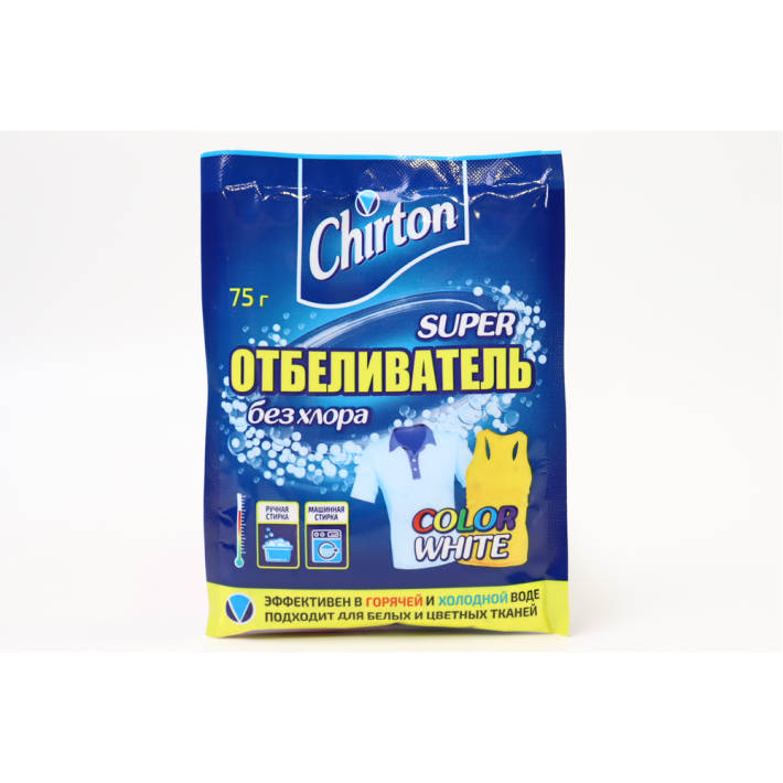 ОТБЕЛИВАТЕЛЬ КИСЛОРОДНЫЙ СУПЕР CHIRTON ПОРОШОК 75ГР