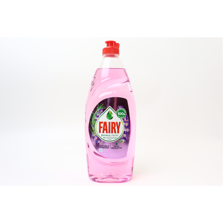 СРЕДСТВО Д/МЫТЬЯ ПОСУДЫ FAIRY PURE&CLEAN ЛАВАНДА/РОЗМАРИН 650МЛ