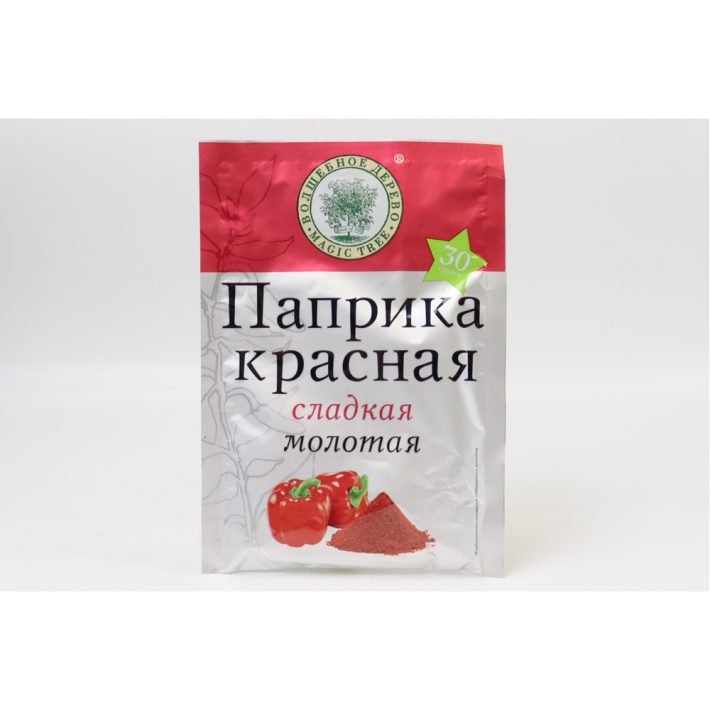 ПАПРИКА MAGIC TREE КРАСНО СЛАДКАЯ МОЛОТАЯ 30ГР