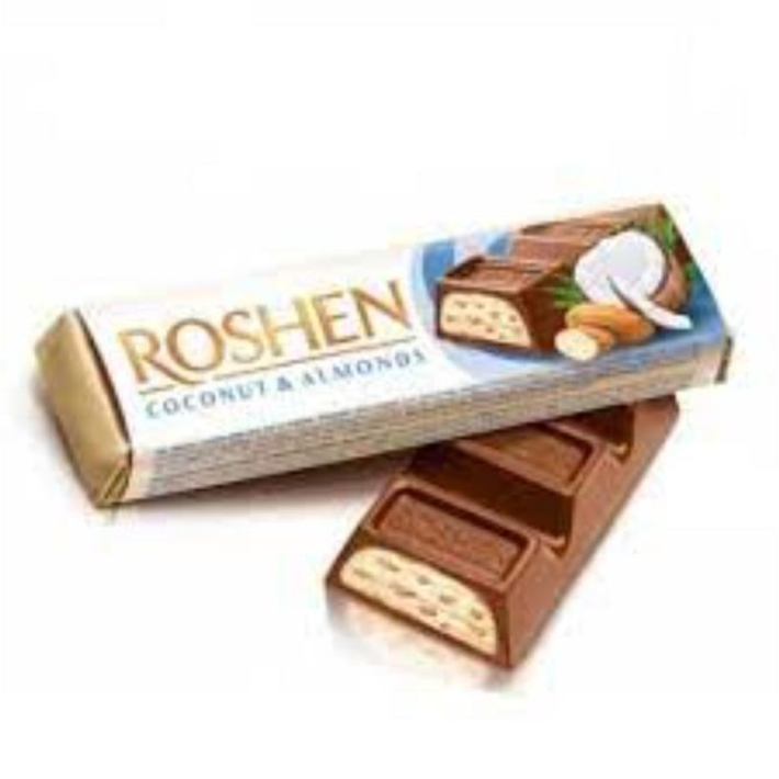 БАТОН ROSHEN МОЛ-ШОК С КОКОСОМ И МИНДАЛЁМ 38ГР