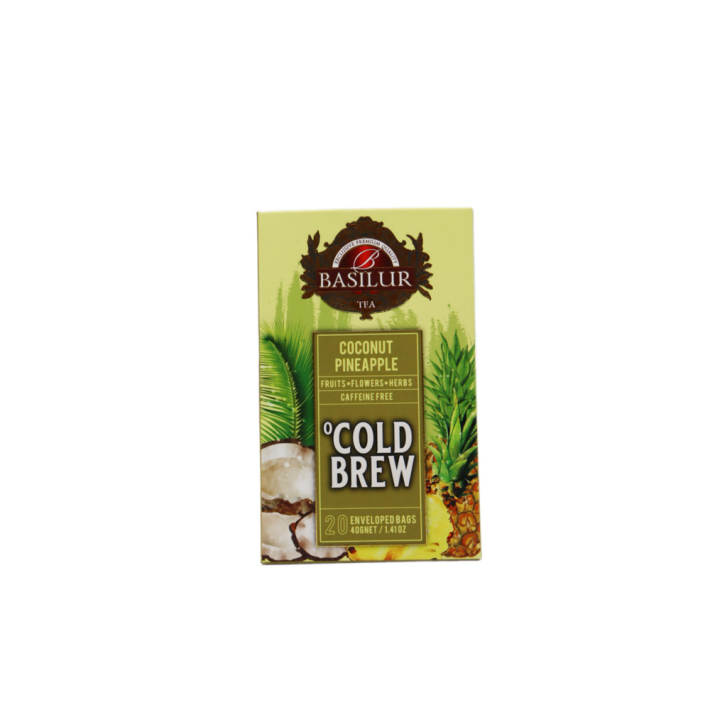 ЧАЙ BASILUR COLD BREW COCONUT PINEAPPLE 20ШТ 2ГР КАРТ\УП 40ГР