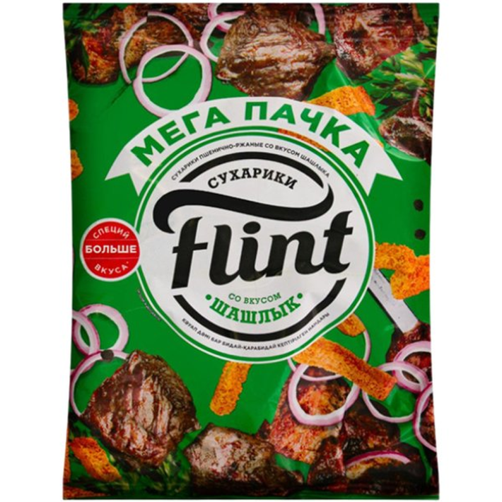 СУХАРИКИ FLINT ВКУС ШАШЛЫК 100ГР