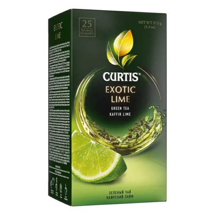 ЧАЙ ЗЕЛЕНЫЙ В ПАКЕТИКАХ CURTIS EXOTIC LIME 25ПАК 37,5ГР