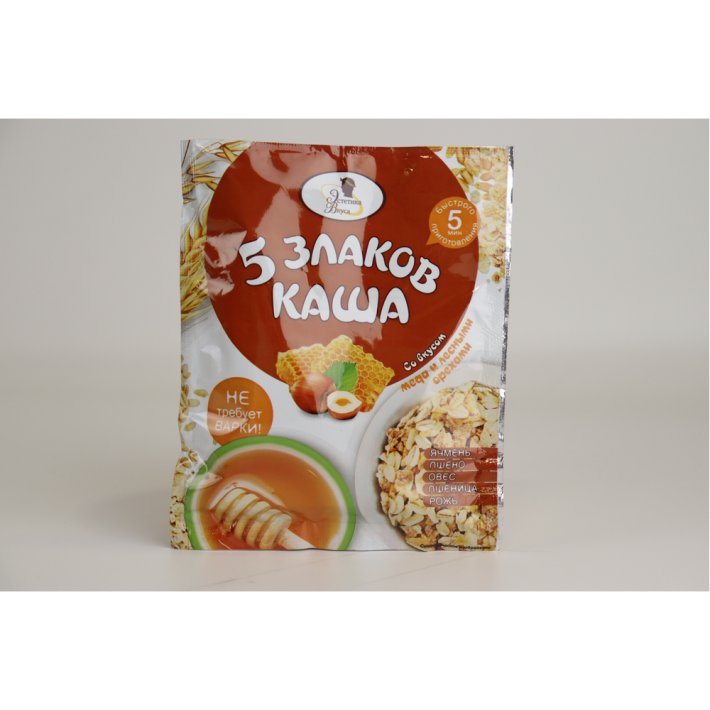 Каша 5 злаков Эстетика Вкуса с мед лесные орехом 40 г