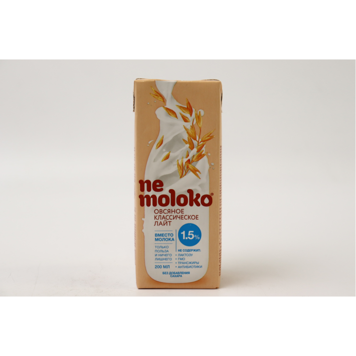 НАПИТОК ОВСЯНЫЙ NEMOLOKO КЛАССИЧЕСКИЙ ЛАЙТ 0,2Л