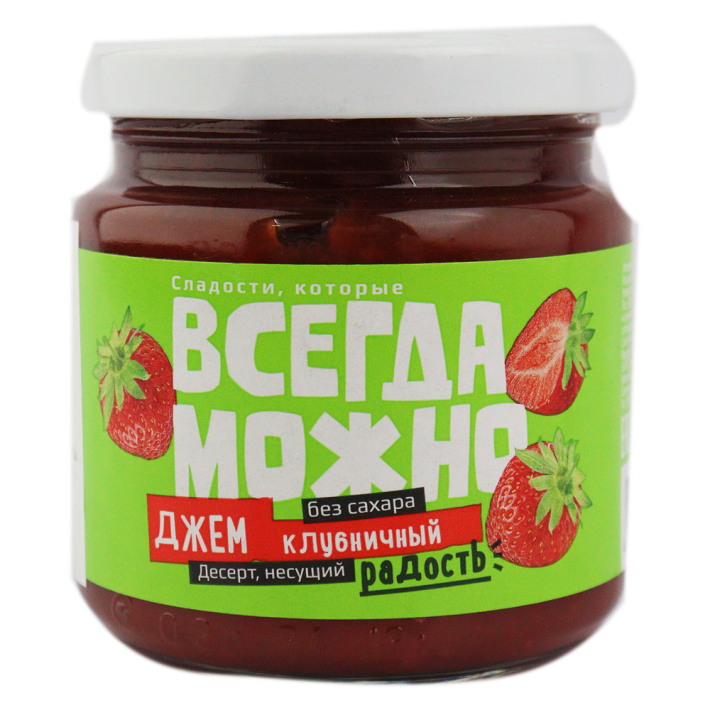 ДЖЕМ ВСЕГДА МОЖНО С/Б КЛУБНИКА 200Г/6ШТ