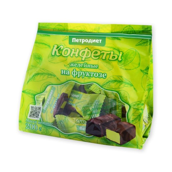 Конфеты Петродиет желейные на фруктозе 200 г