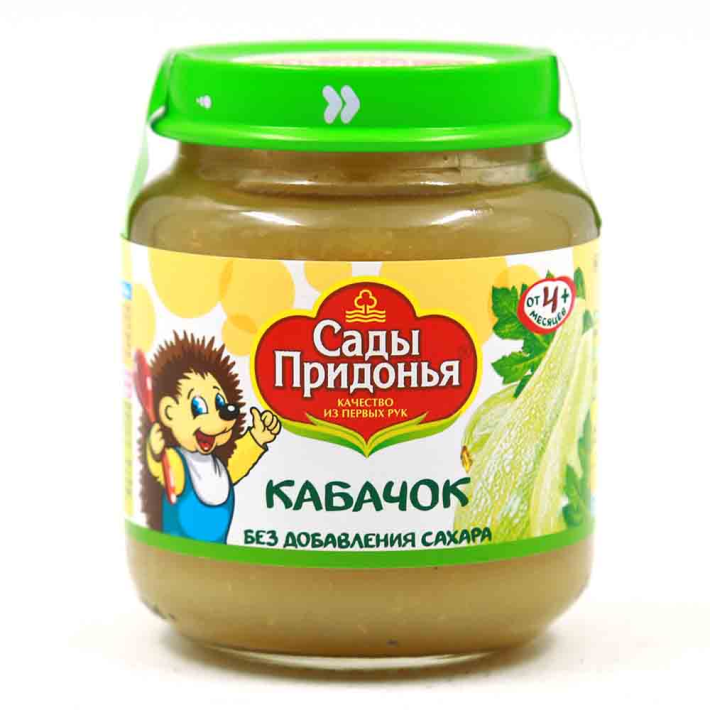 Пюре овощное Сады Придонья Кабачок, 120 г