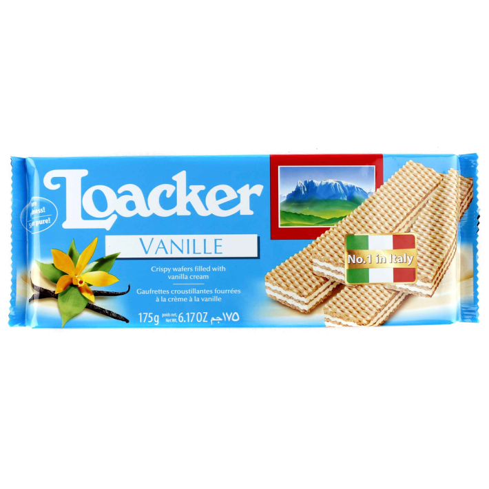 Вафли Loacker classic vanille 175 г