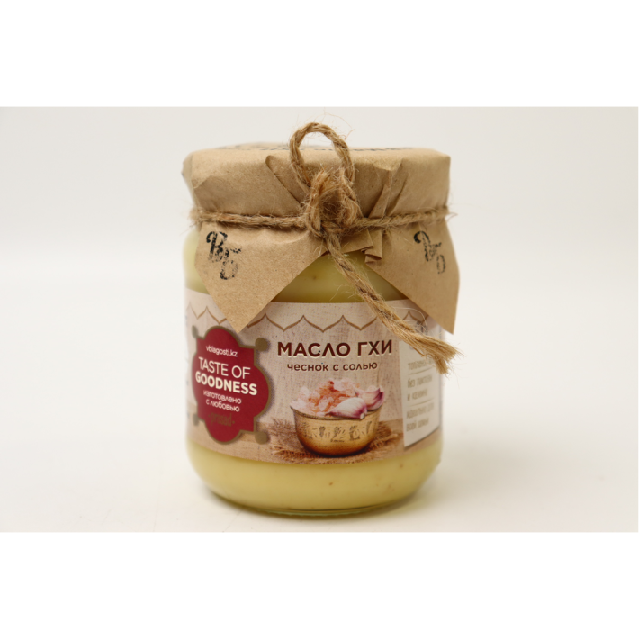 ВКУС БЛАГОСТИ МАСЛО ТОПЛЕННОЕ ГХИ ЧЕСНОК С СОЛЬЮ 210 ГР