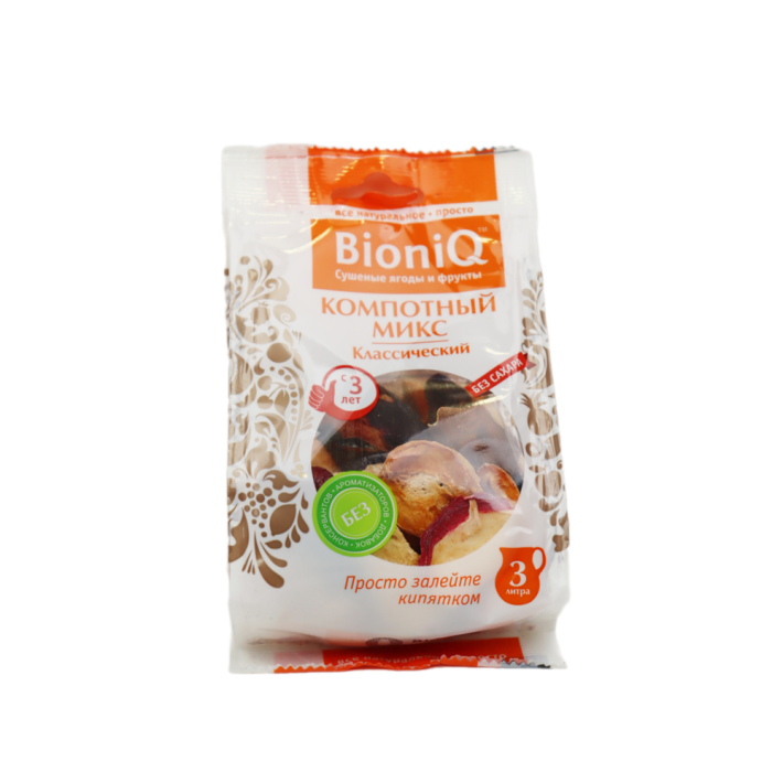 МИКС СУХОФРУКТОВ КОМПОТНЫЙ КЛАССИЧЕСКИЙ BIONIQ 80ГР