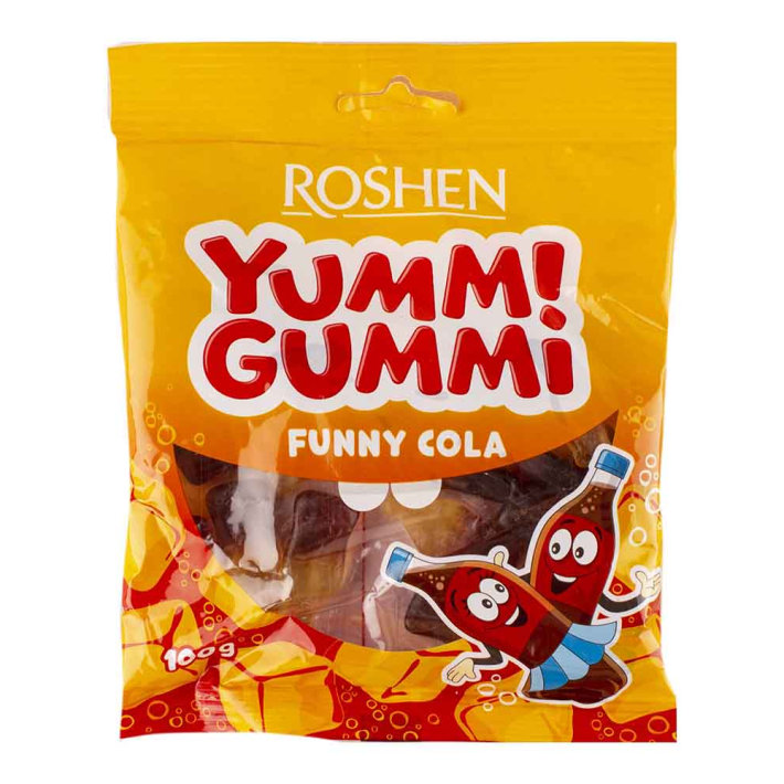 Конфеты Roshen yummi gummi funny cola 100 г