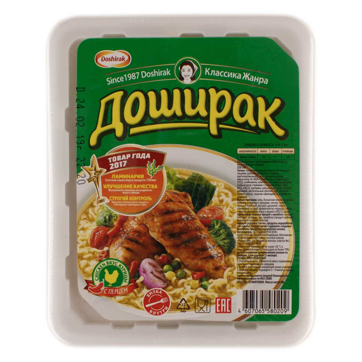 Лапша Доширак курица с перцем 90 г