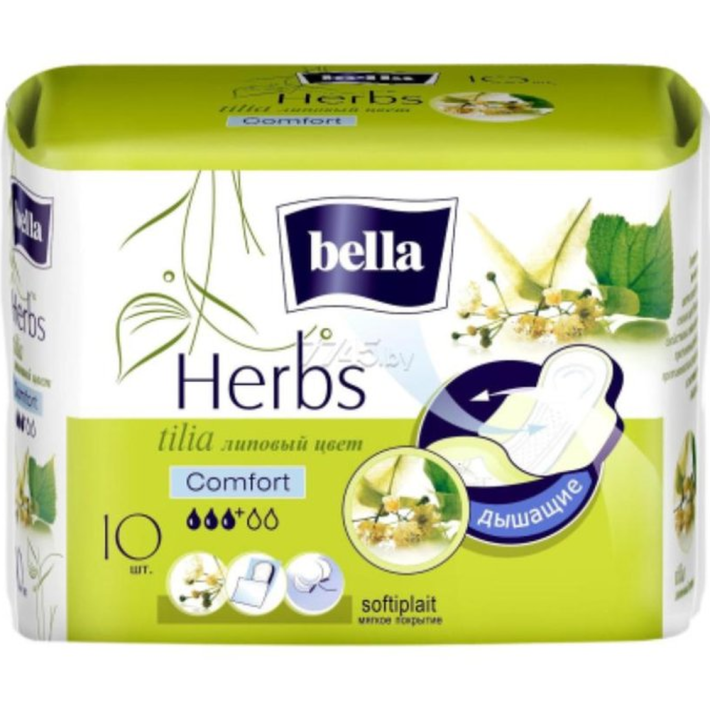 Прокладки Bella herbs tilia comfort 10 шт