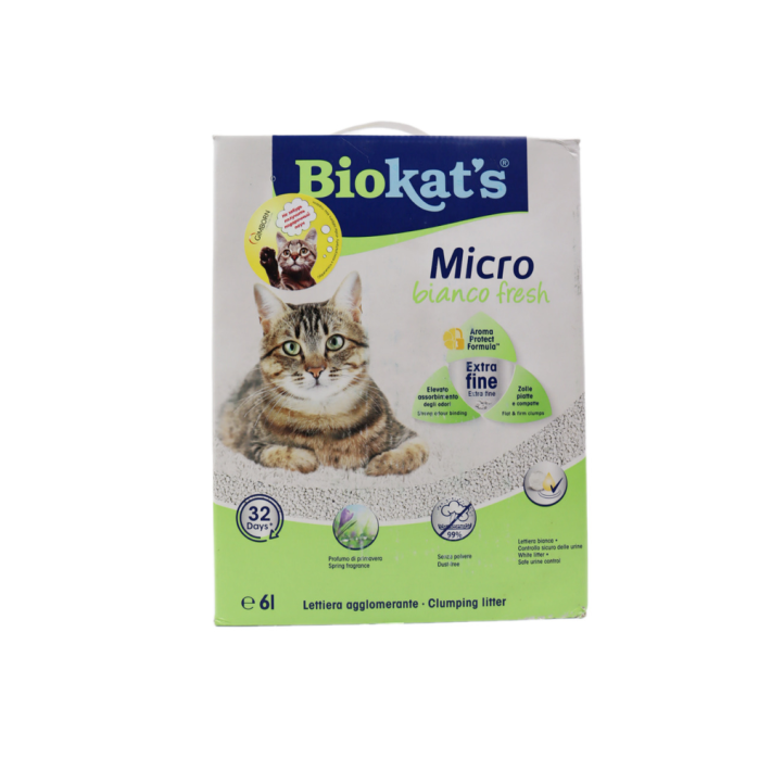 НАПОЛНИТЕЛЬ Д/ТУАЛ GIMBORN BIOKAT'S MICRO BIANCO FRESH 5КГ