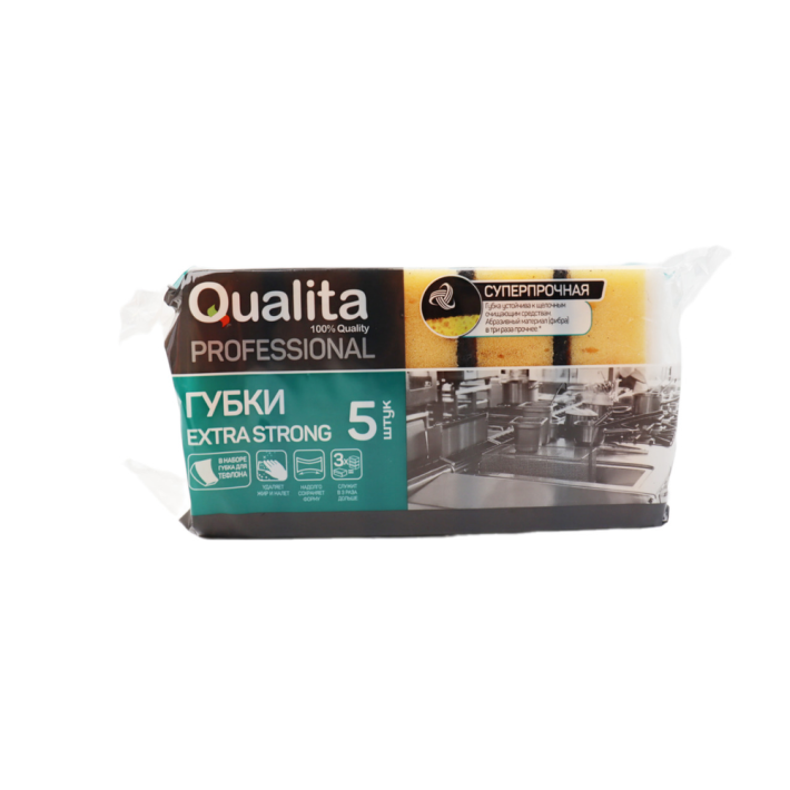 Губки кухонные Qualita extra strong 5 шт 40