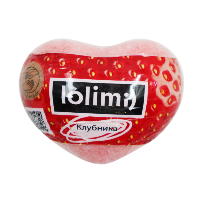 БОМБА LOLIMI Д/ВАНН КЛУБНИКА СЕРДЦЕ 145ГР
