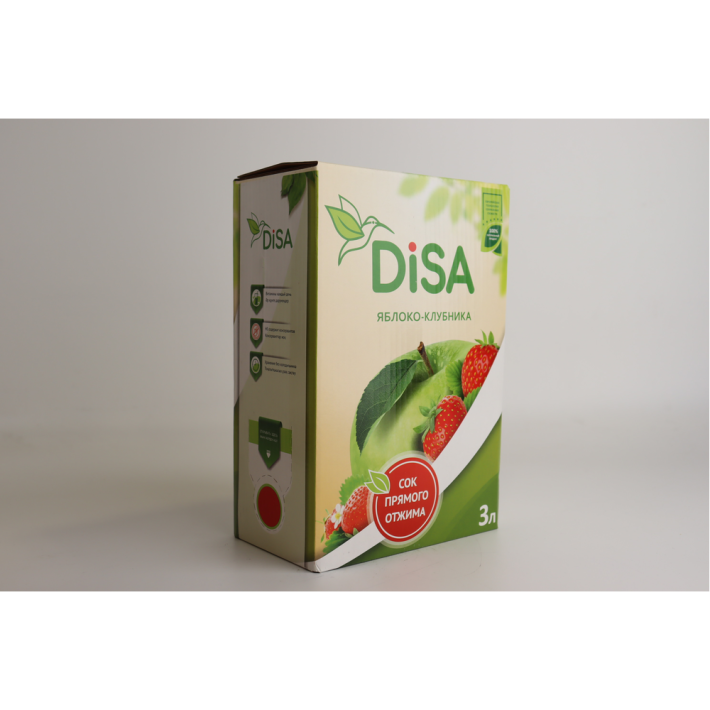 Сок Disa яблоко и клубничный 3 л