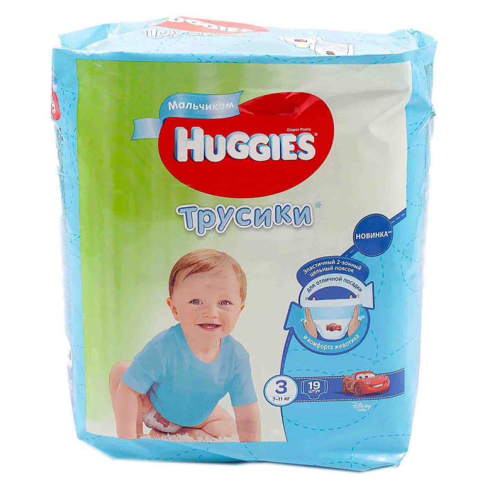 Подгузники Huggies размер 3 19 шт boy