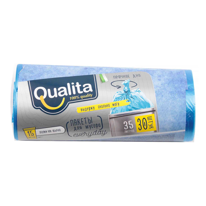 Пакеты для мусора Qualita 30 шт 35 л