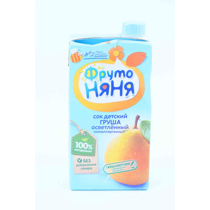 Сок Фруто Няня Груша осветленный без сахара 500 мл