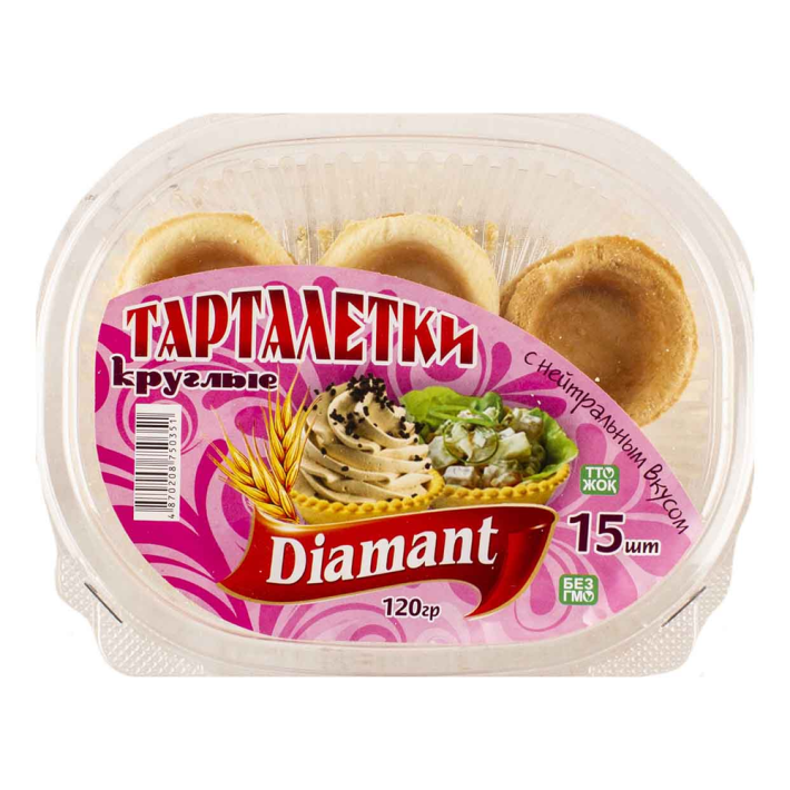 Тарталетки Diamant Круглые 120 г