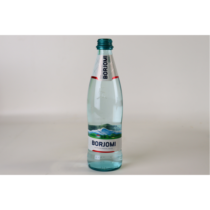 Вода минеральная Borjomi газированный стеклянная бутылка 0,5 л