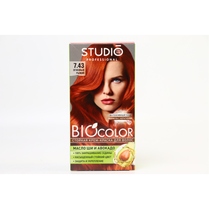 КРЕМ КРАСКА Д/ВОЛОС BIOCOLOR Т7.43 ОГНЕННО-РЫЖИЙ 15МЛ