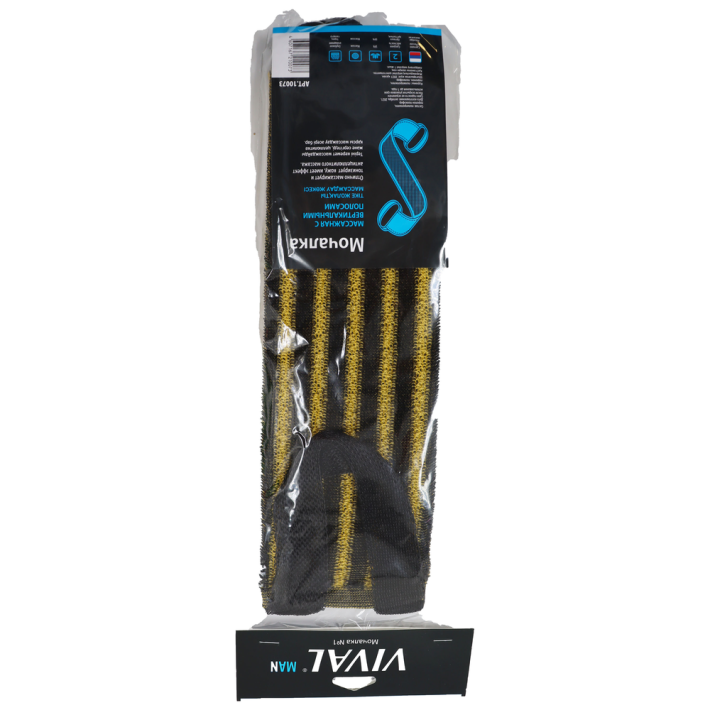 МОЧАЛКА ДЛЯ ТЕЛА VIVAL МАССАЖНАЯ С ВЕРТИКАЛЬНЫМИ ПОЛОСАМИ